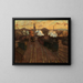 in front of the entrance halls of the old Stuttgart station - Hermann Pleuer — framed artwork on a wall