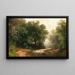 a fisherman near a mountain stream - Hermann Pohle — framed artwork on a wall
