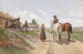 Encounter in front of the village - Hermann Reisz — artwork view