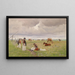 Young shepherds in the Puszta - Hermann Reisz — framed artwork on a wall