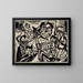 Celebration of the workshop - Hermann Scherer — framed artwork on a wall