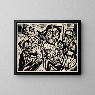 Celebration of the workshop - Hermann Scherer — framed artwork on a wall