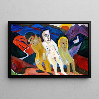 Hermann Scherer - Drei Menschen in Landschaft.webp