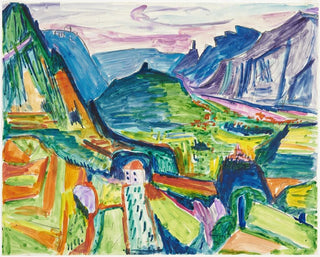Landscape painting of the Tessin near Chiasso - Hermann Scherer — artwork view