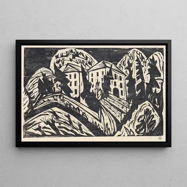Villa Loverciana - Hermann Scherer — framed artwork on a wall