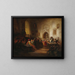 Soldiers in a Dining Room - Hermann Schmitz — framed artwork on a wall