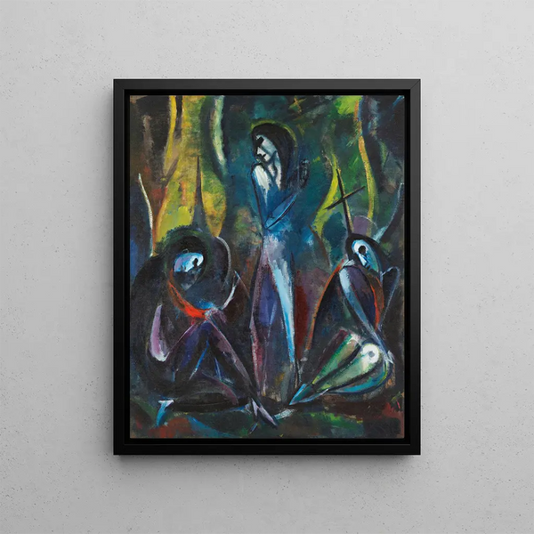 Resurrection Painting - Hermann Stenner — framed artwork on a wall