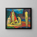 nude women bathing - Hermann Stenner — framed artwork on a wall