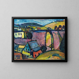 Viaduc près de Monschau - Hermann Stenner — framed artwork on a wall