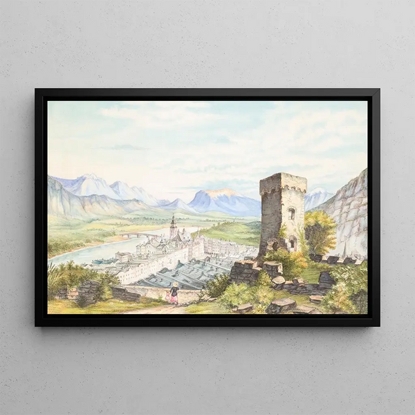 Rattenberg Tyrol - Hermann Stieffel — framed artwork on a wall