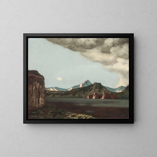 Sirocco at Lake Garda - Hermann Urban — framed artwork on a wall