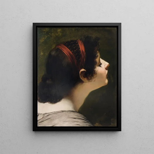 Immortality L'amour au-delà de la mort - Hermann von Kaulbach — framed artwork on a wall