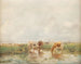 Cows in a marsh - Hermanus Gerhardus Wolbers — artwork view