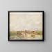 Cows in a marsh - Hermanus Gerhardus Wolbers — framed artwork on a wall