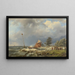 Luttant contre le vent - Hermanus Koekkoek — framed artwork on a wall
