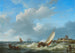 Bateaux de pêche dans une rafale - Hermanus Koekkoek — artwork view