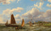 Ships on the Scheldt - Hermanus Koekkoek — artwork view