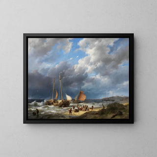 La prise fraîche - Hermanus Koekkoek l'Ancien — framed artwork on a wall