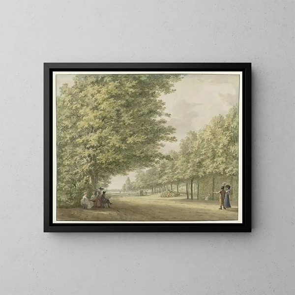 View in the gardens of the Zandbergen estate - Hermanus Numan — framed artwork on a wall