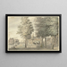 Place dans le village de Zuilen - Hermanus Petrus Schouten — framed artwork on a wall