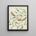 Fishing on a branch with two exotic butterflies and a dragonfly - Hermanus de Wit — framed artwork on a wall