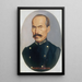 Self-portrait - Hermenegildo Bustos — framed artwork on a wall