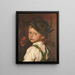 Portrait of a Boy - Hermine Munsch — framed artwork on a wall