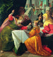 Hérodiade presented with the head of Baptiste by Salomé - Giovanni Andrea Ansaldo — artwork view