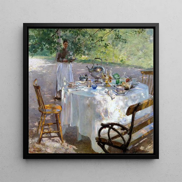 Breakfast Time Painting - Hanna Hirsch-Pauli — framed artwork on a wall