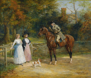 A Charming Encounter - Heywood Hardy — artwork view