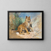 A lion cub - Heywood Hardy — framed artwork on a wall