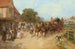 Arrival of the Stagecoach - Heywood Hardy — artwork view