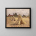 Les meules de maïs près de l'église de Bray - Heywood Hardy — framed artwork on a wall