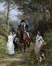 La rencontre dans la forêt - Heywood Hardy — artwork view