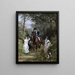 La rencontre dans la forêt - Heywood Hardy — framed artwork on a wall
