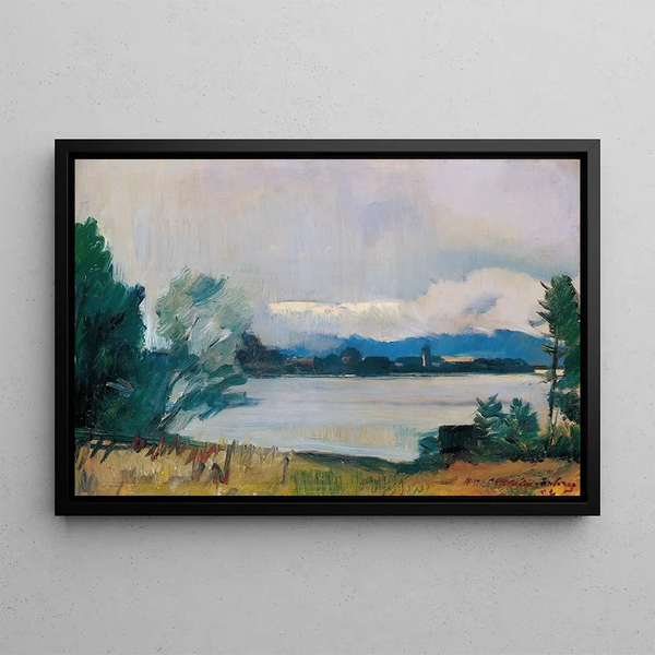 View towards Women’s Island - Hiasl Maier-Erding — framed artwork on a wall