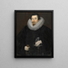 Portrait of Sir John Harrington - Hieronimos Custodis — framed artwork on a wall