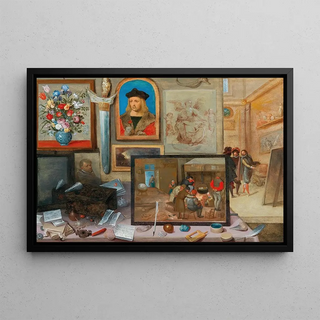 Hieronymus Francken II - A Painter In His Workshop.webp