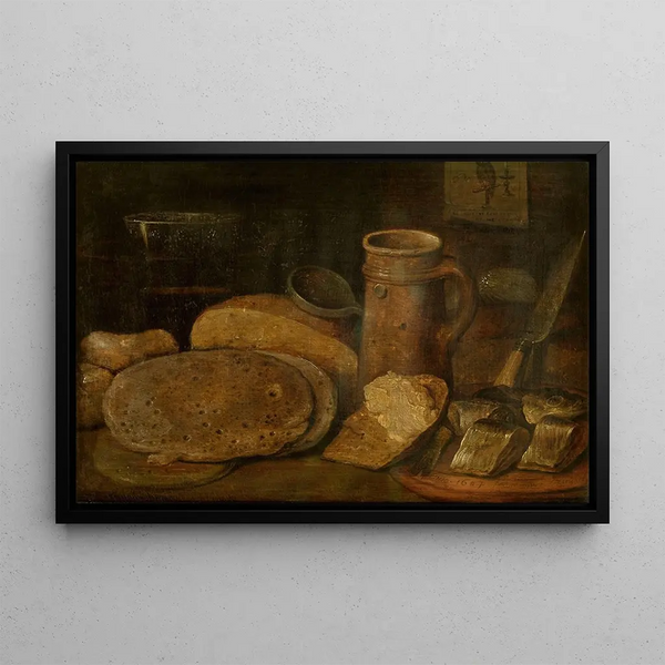 Still life - Hieronymus Francken II — framed artwork on a wall