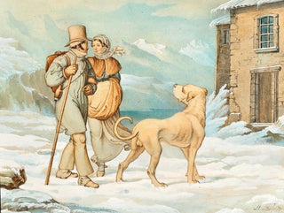 Scene on the Saint Bernard - Hieronymus Hess — artwork view