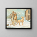 Scene on the Saint Bernard - Hieronymus Hess — framed artwork on a wall