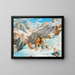 Scene on the Saint-Gothard - Hieronymus Hess — framed artwork on a wall