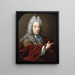 Portrait of an Unknown Man - Hieronymus van der Mij — framed artwork on a wall