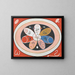 Évolution n° 15 Groupe IV Les étoiles à sept pointes - Hilma af Klint — framed artwork on a wall