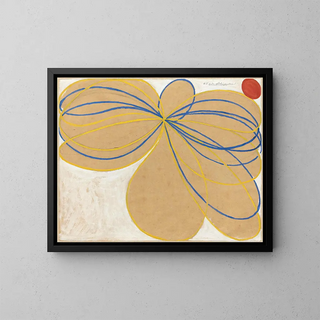The Seven-Pointed Star No. 1 - Hilma af Klint — framed artwork on a wall
