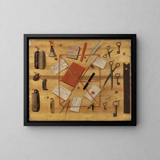 Porte-lettres trompe-l'œil - Hindric Sebastian Sommar — framed artwork on a wall