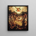 The martyrdom of Saint Lawrence - Hipólito de Rioja — framed artwork on a wall