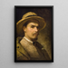 Self-portrait - Hipolit Lipiński — framed artwork on a wall