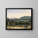 Vue de l'Hôpital Saint-Louis et des Buttes-Chaumont - Hippolyte Benjamin Adam — framed artwork on a wall