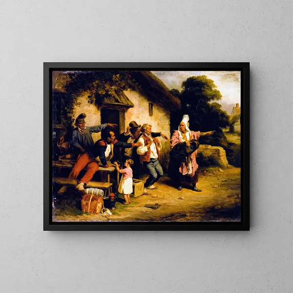 L'ivrogne - Hippolyte Bellangé — framed artwork on a wall